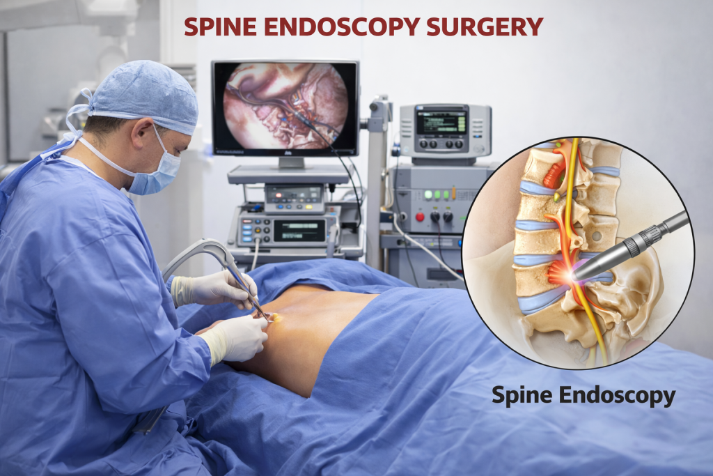 Spine endoscopy surgery for sciatica in Kozhikode